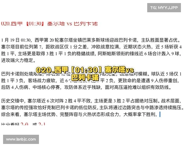 巴列卡诺与塞尔塔球员评分分析 战术对决中的关键表现与差距
